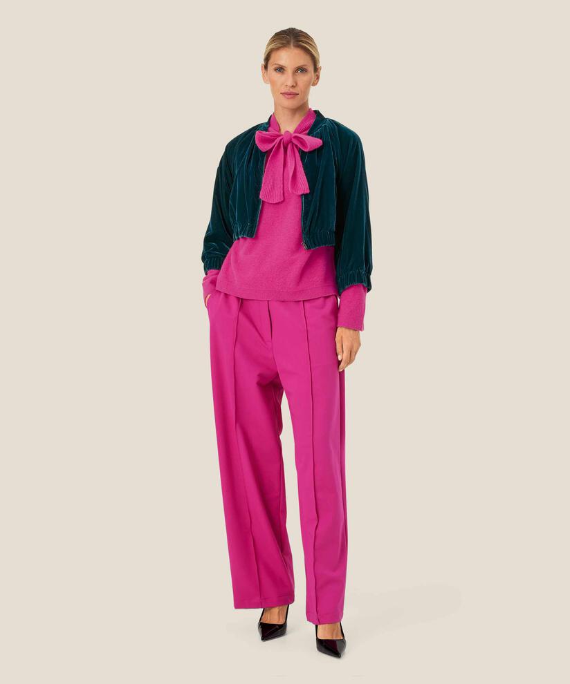 veste courte en velours avec fermeture éclair, Reflect Pond