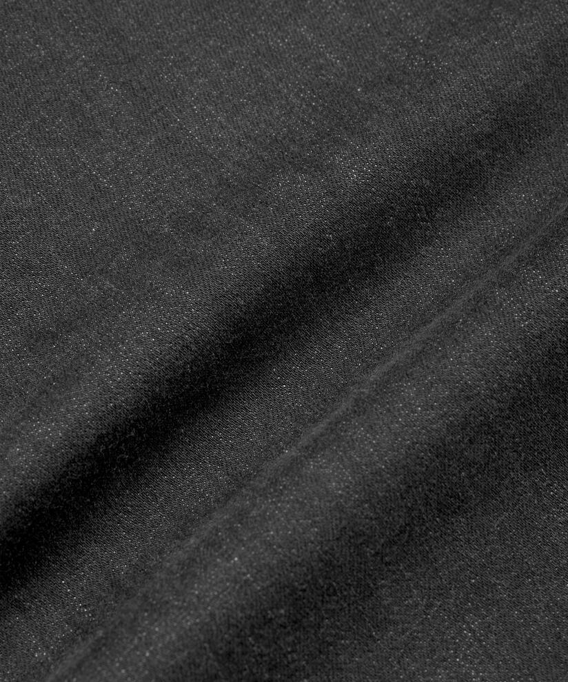 robe en jean boutonnée, Black