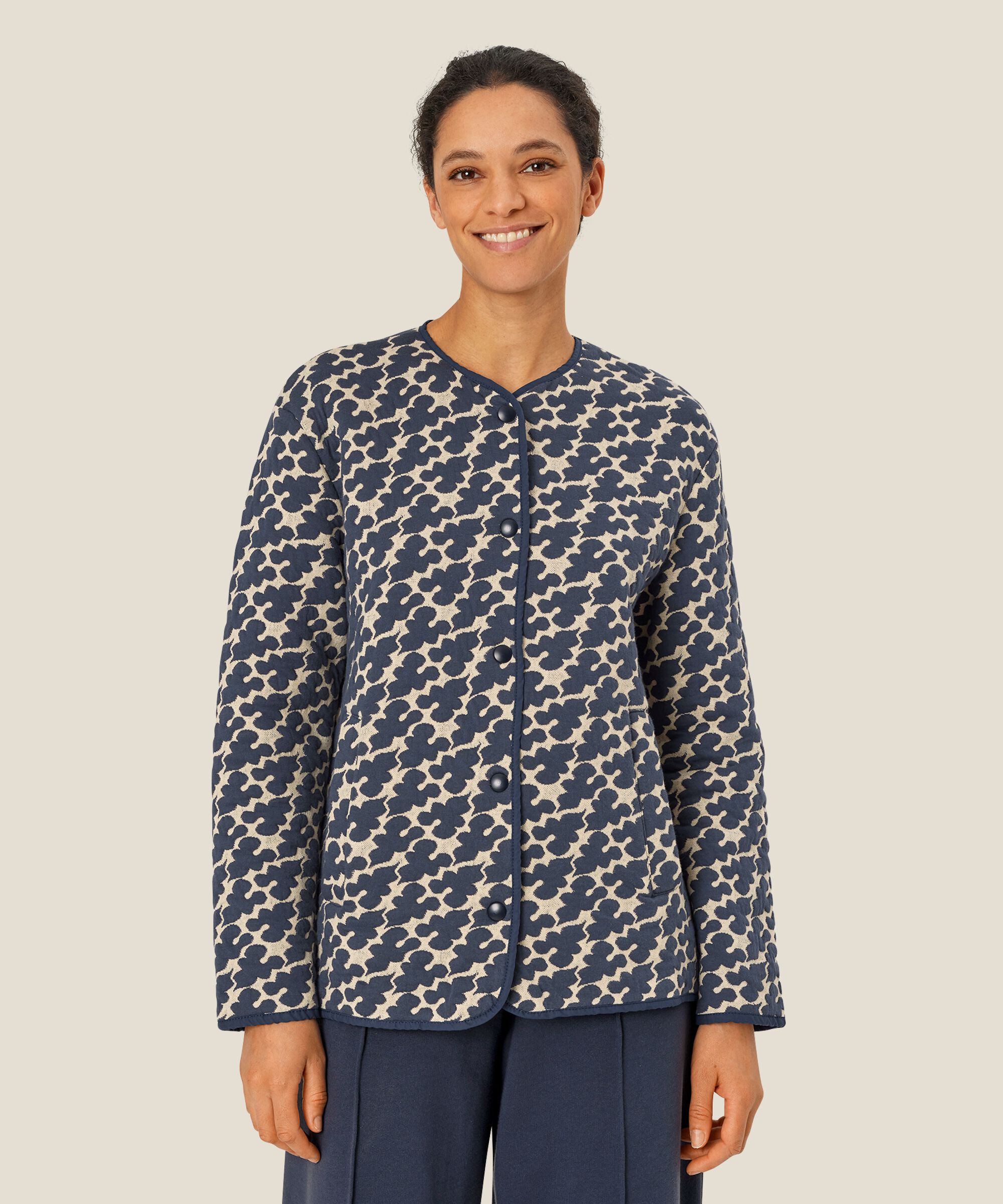 veste légère avec boutons-pression et poches fendues, Mood Indigo