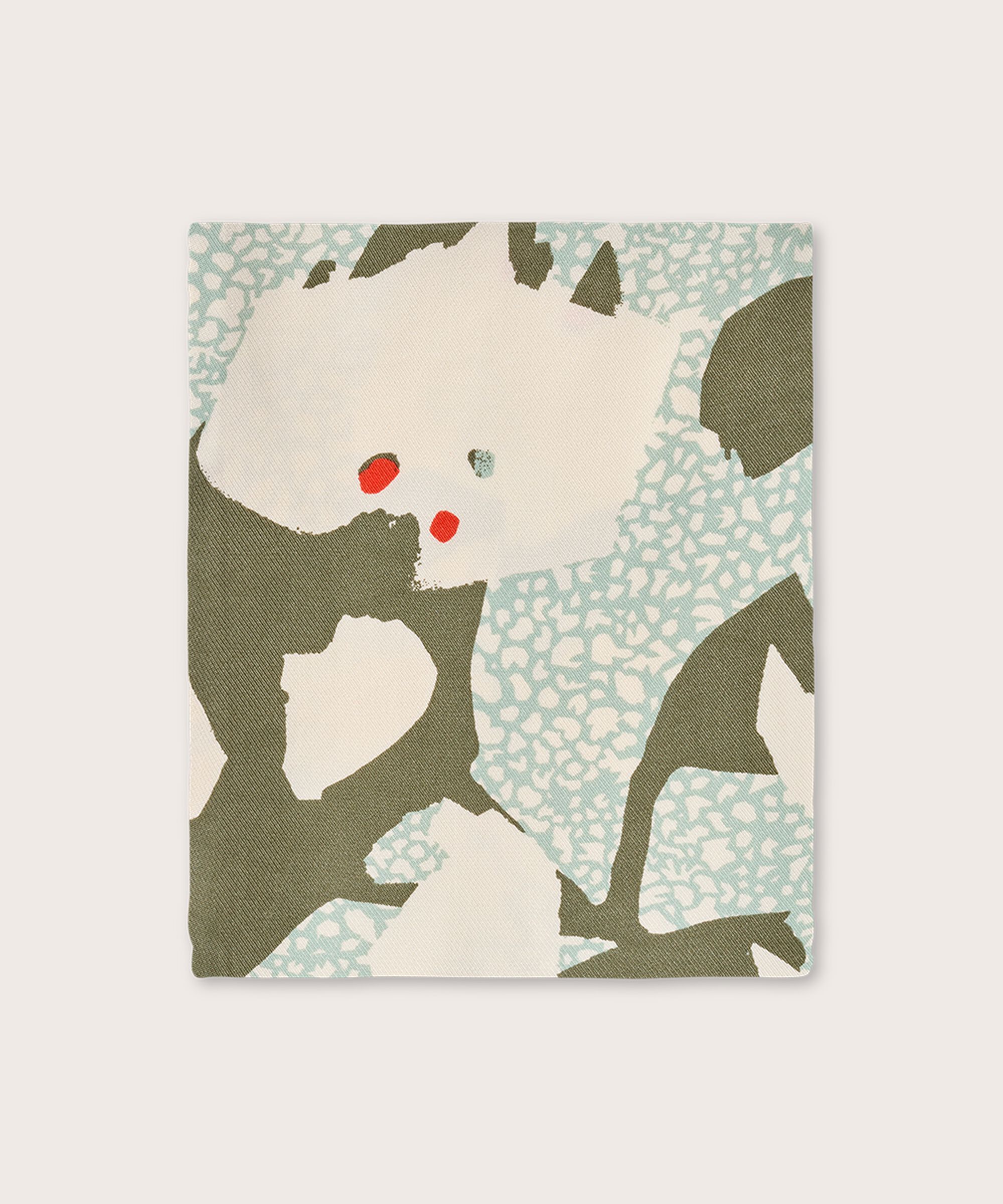 écharpe en viscose imprimée, Frosty Green