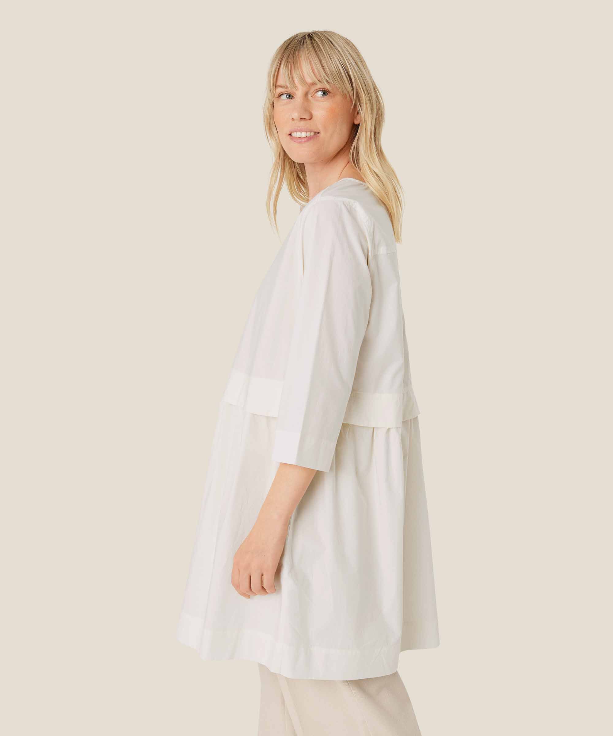 tunique en coton avec détail zippé, Jet Stream