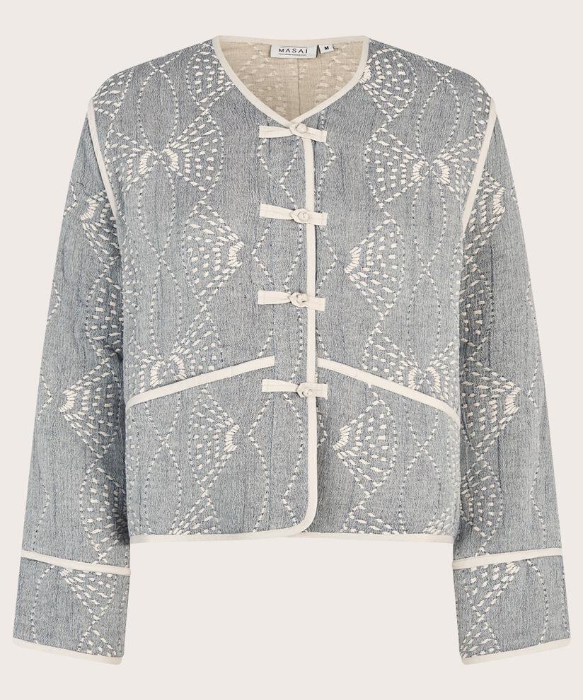 veste avec motif brodé et détails de boutons, Sargasso mel.