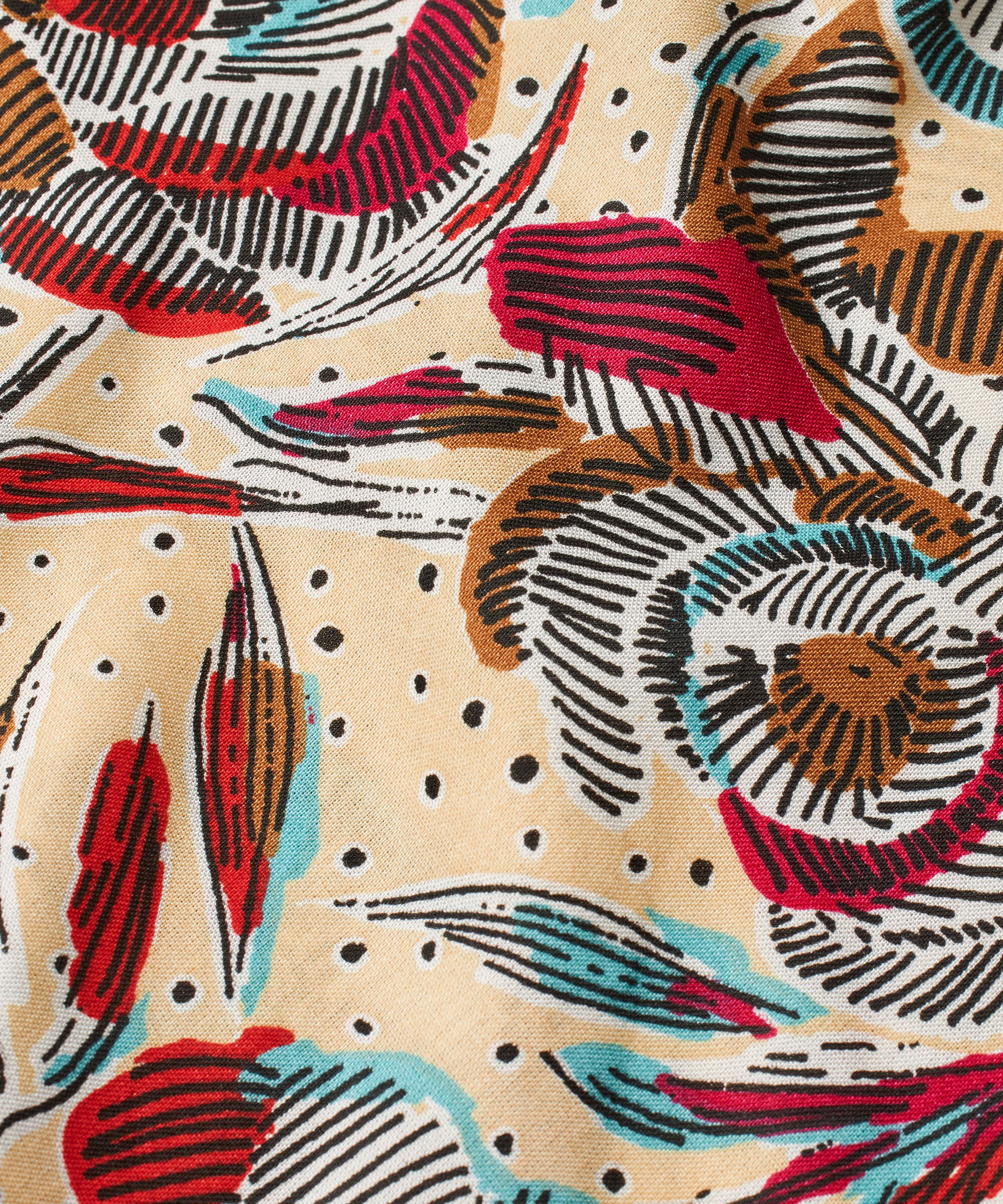 Top En Viscose Imprimé À Col V, Soybean