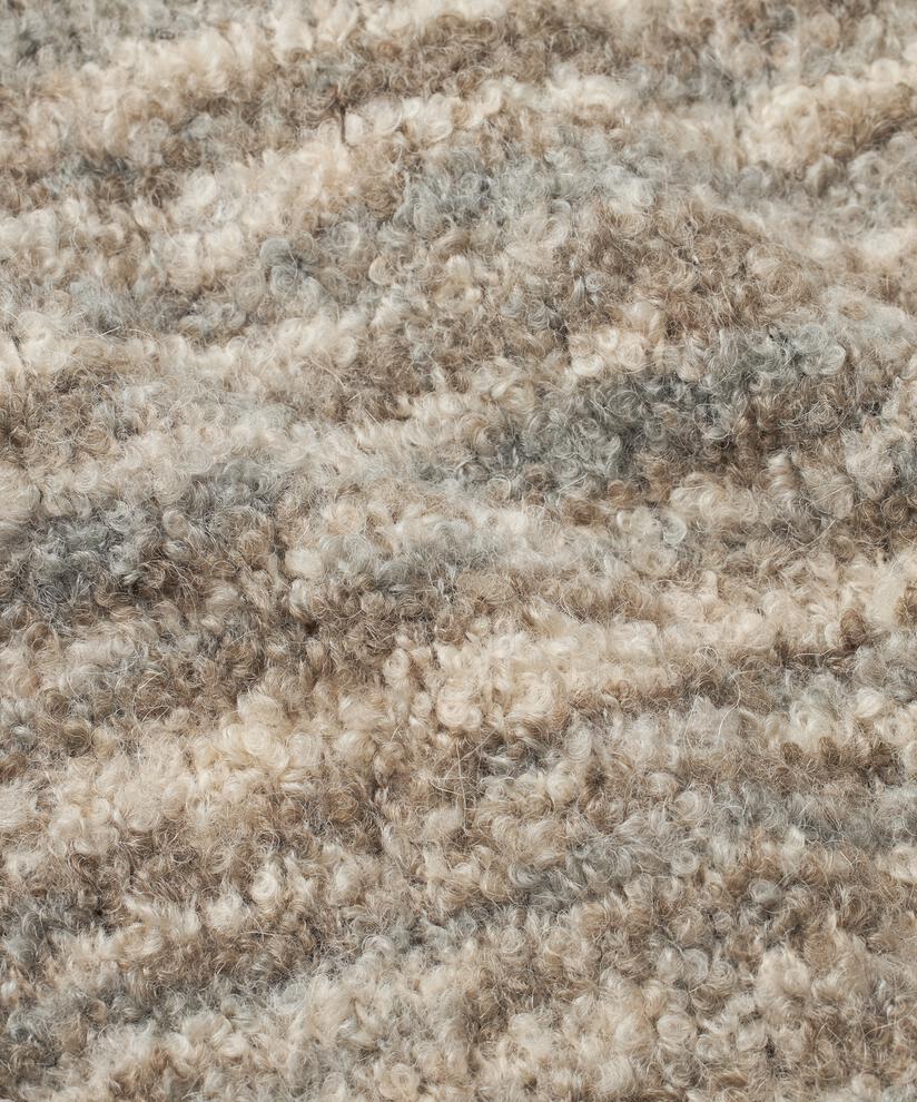 pull en maille mélangée à col rond, L. Grey mel.