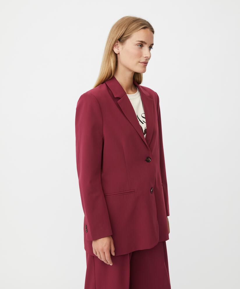 Blazer Avec Revers Et Boutons, Tawny Port