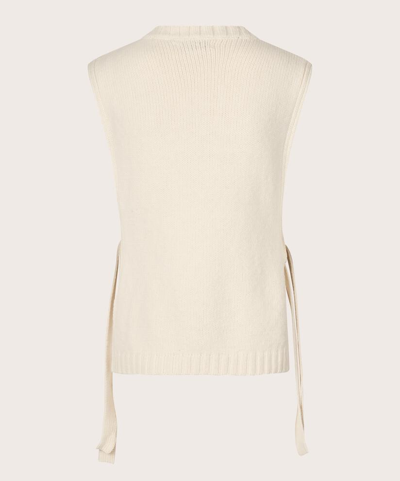 gilet en maille avec liens sur le côté, Whitecap