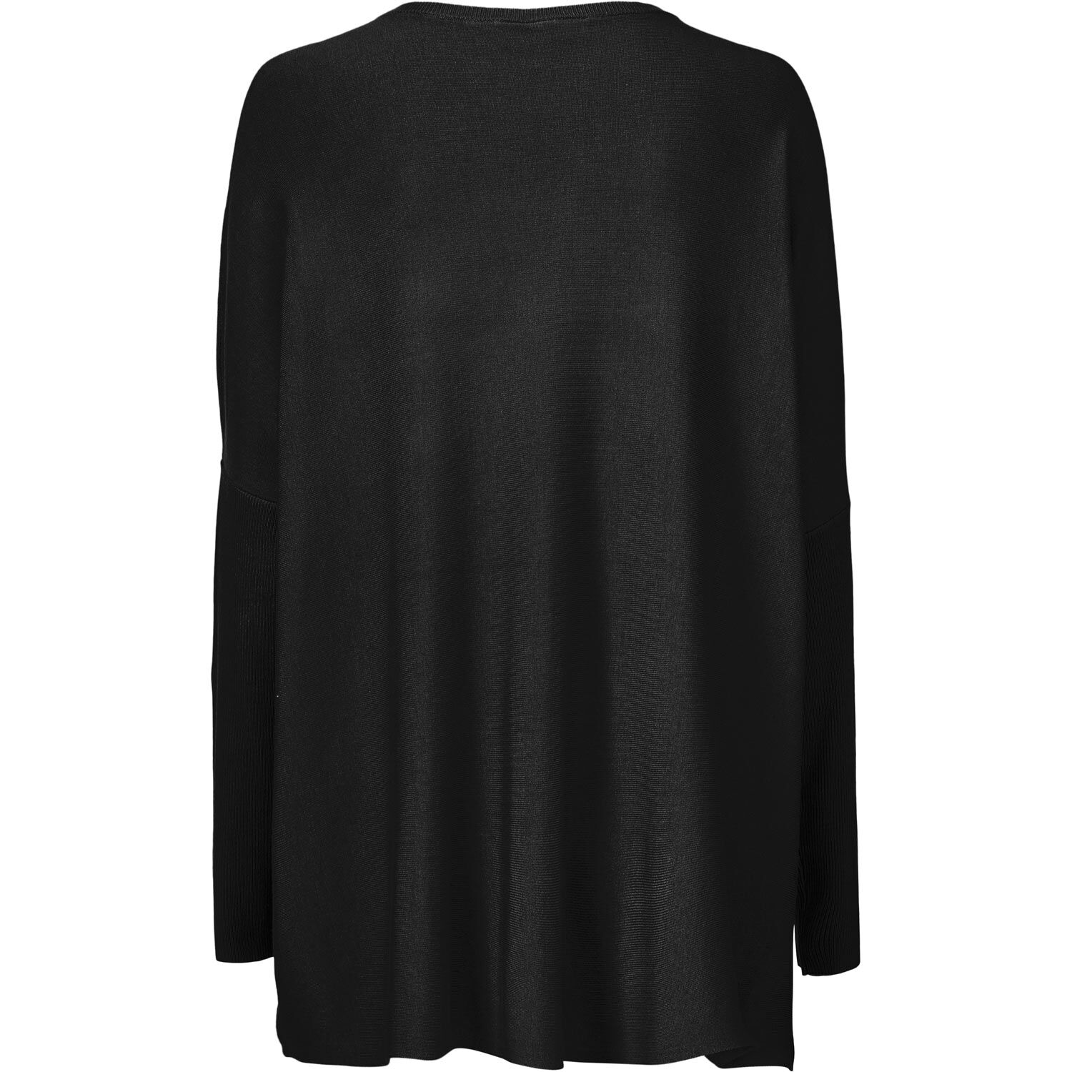 Pull Oversize &Agrave; Manches &Eacute;troites, Black