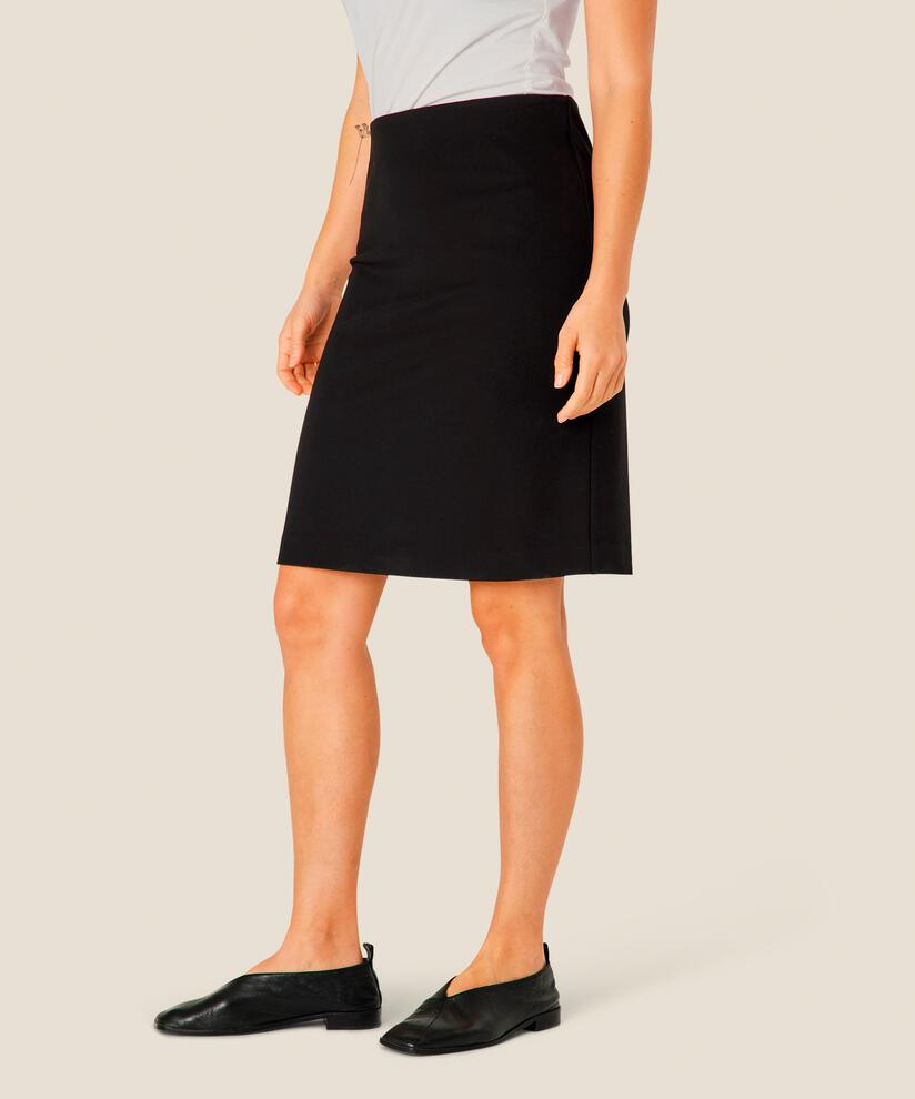 jupe courte en jersey stretch, Black