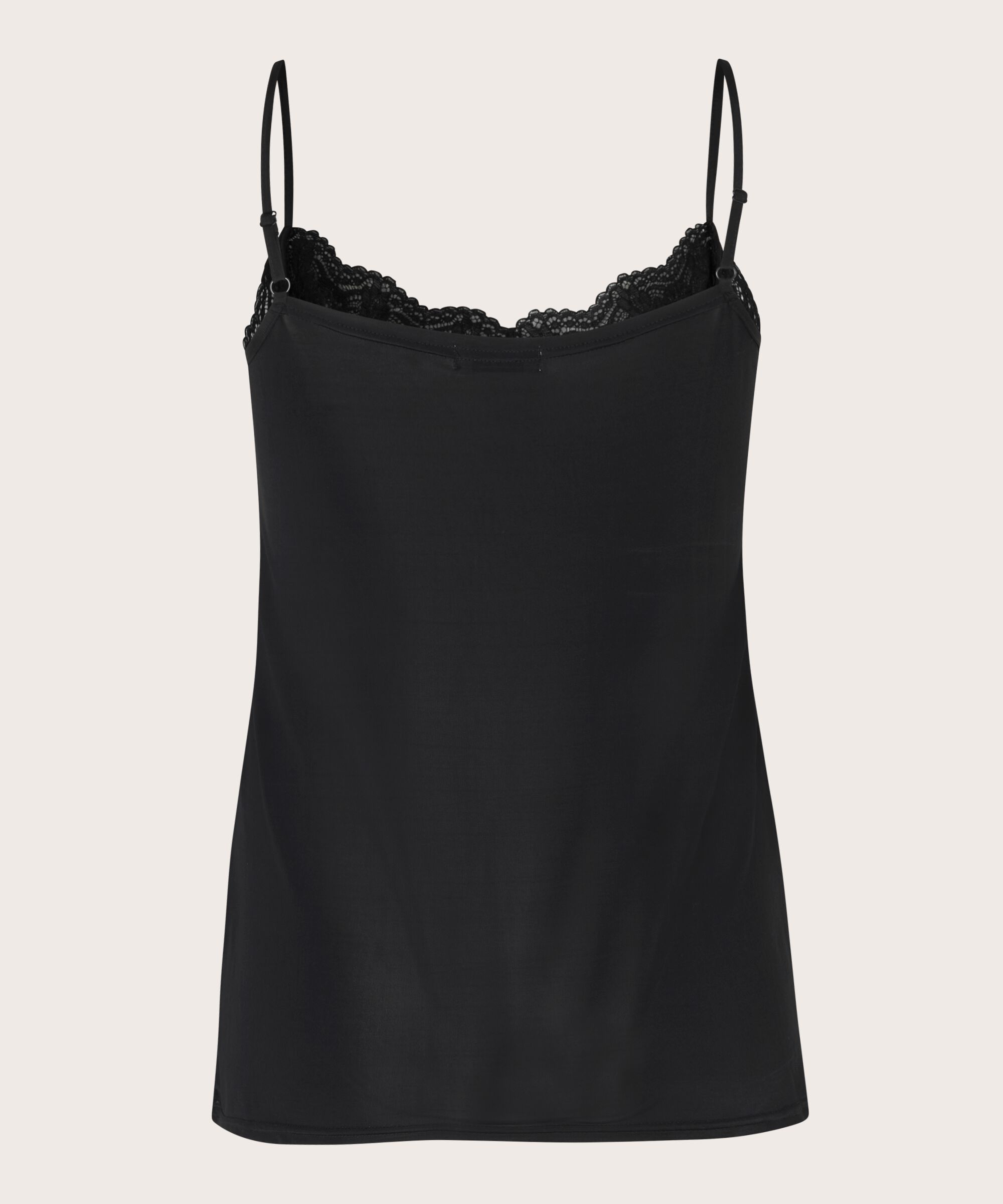 Débardeur avec dentelle, Black