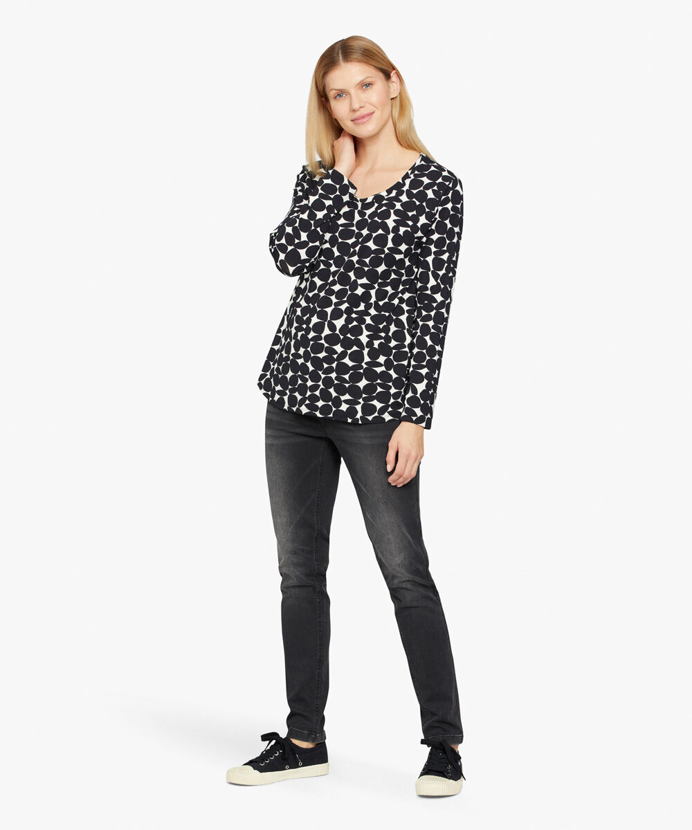 jean d&eacute;lav&eacute; avec stretch, Black