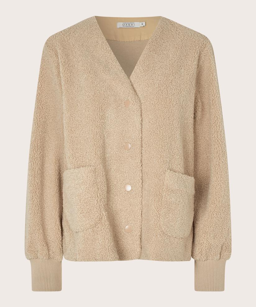 Veste Courte En Polaire Teddy, Fog