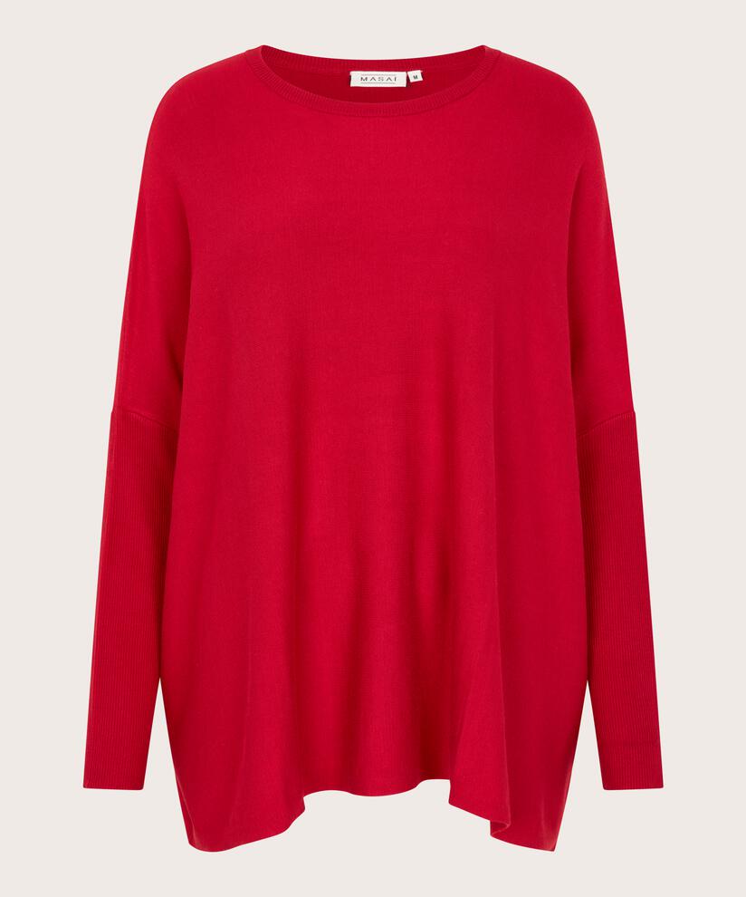 Pull Oversize À Manches Étroites, Scarlet Sage