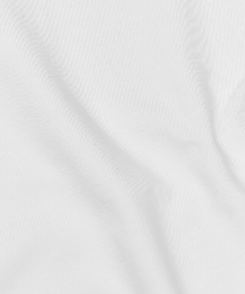 Blouse ajusté en jersey extensible, White