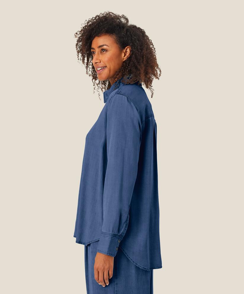 chemise en jean léger en lyocell, Washed denim