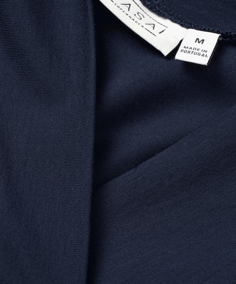 Tunique En Jersey À Manches 3/4, Navy