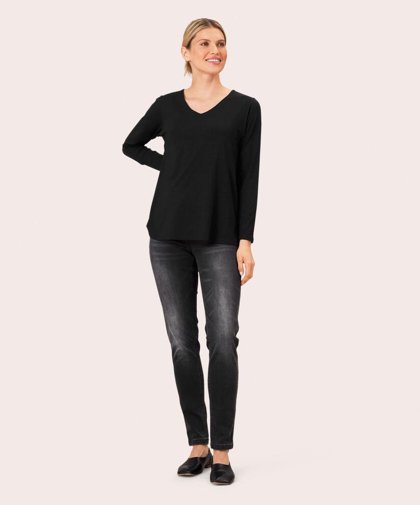 Digla JERSEY Top, Black