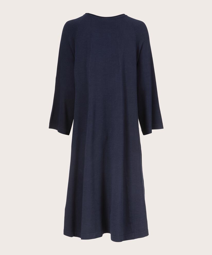 robe en maille fine à manches 3/4, Navy Blazer