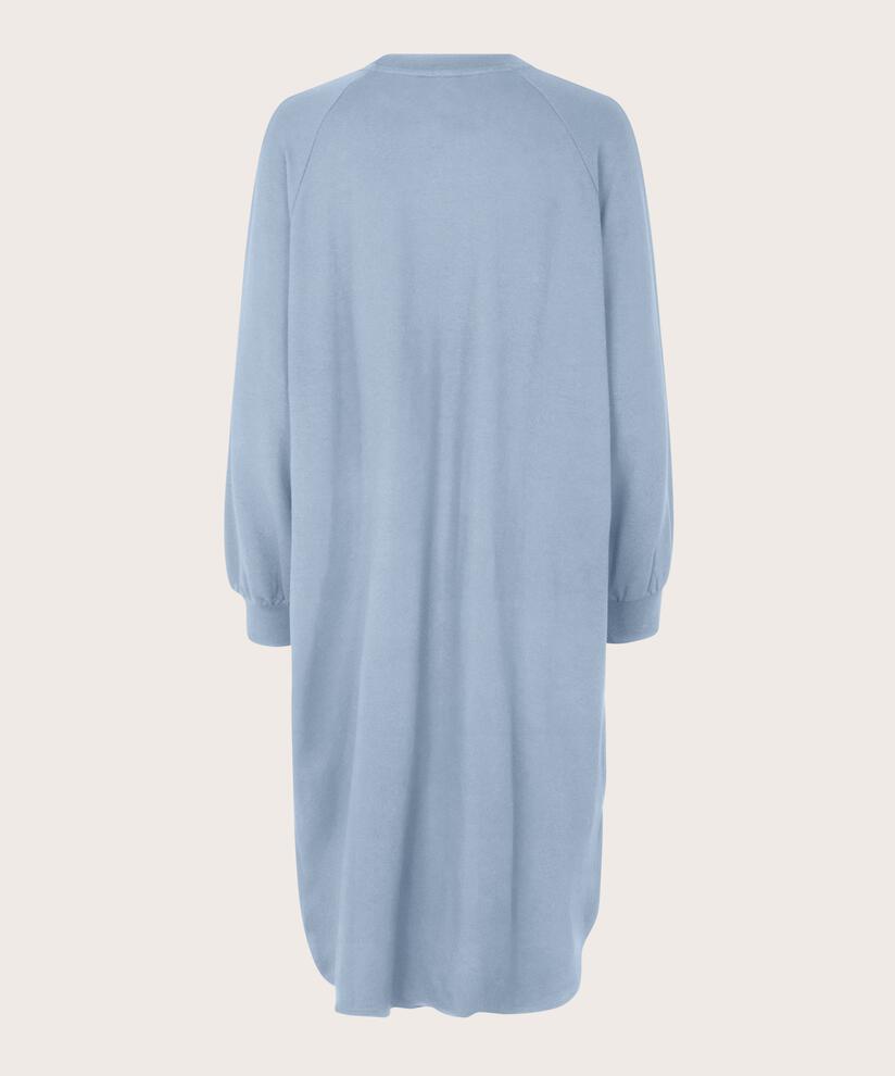 robe casual en jersey à col rond, Blue Fog