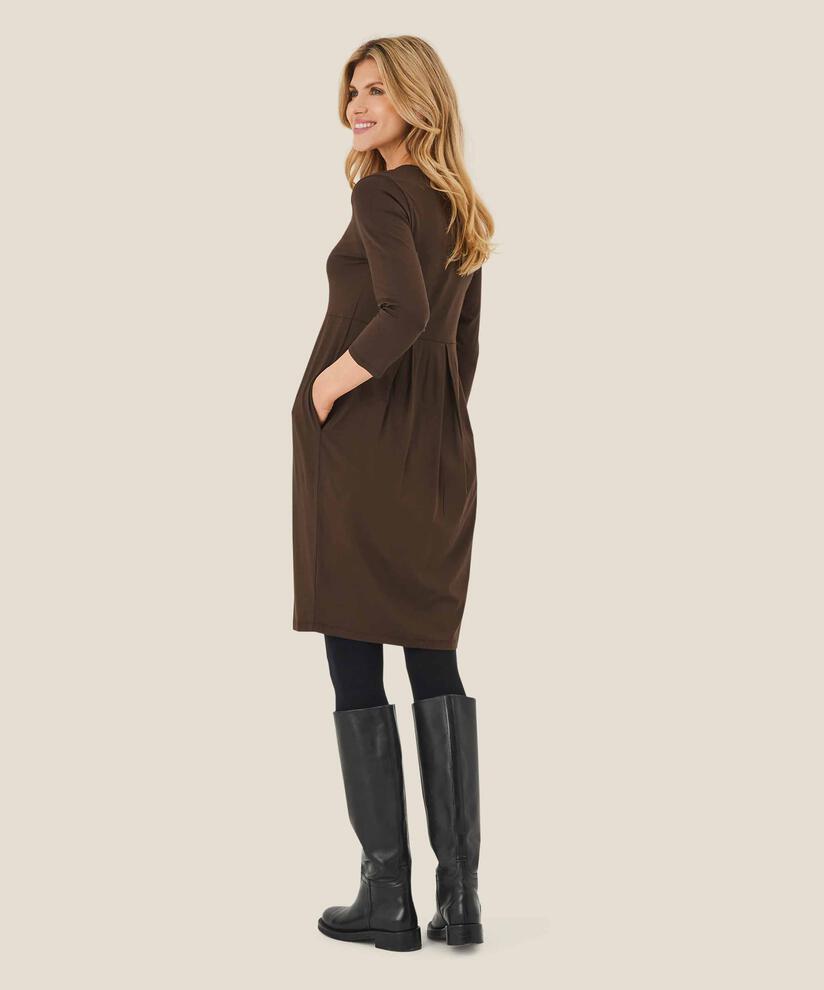 robe tulipe en jersey , Coffee Bean
