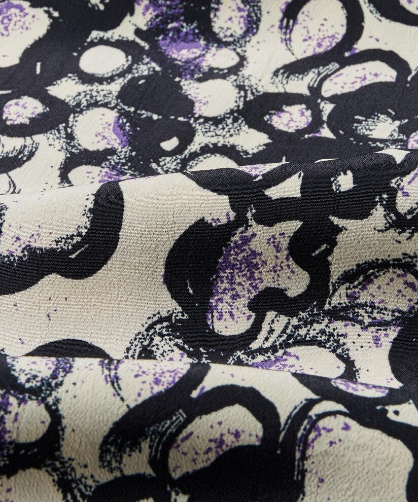 écharpe imprimée en viscose, Meadow Violet