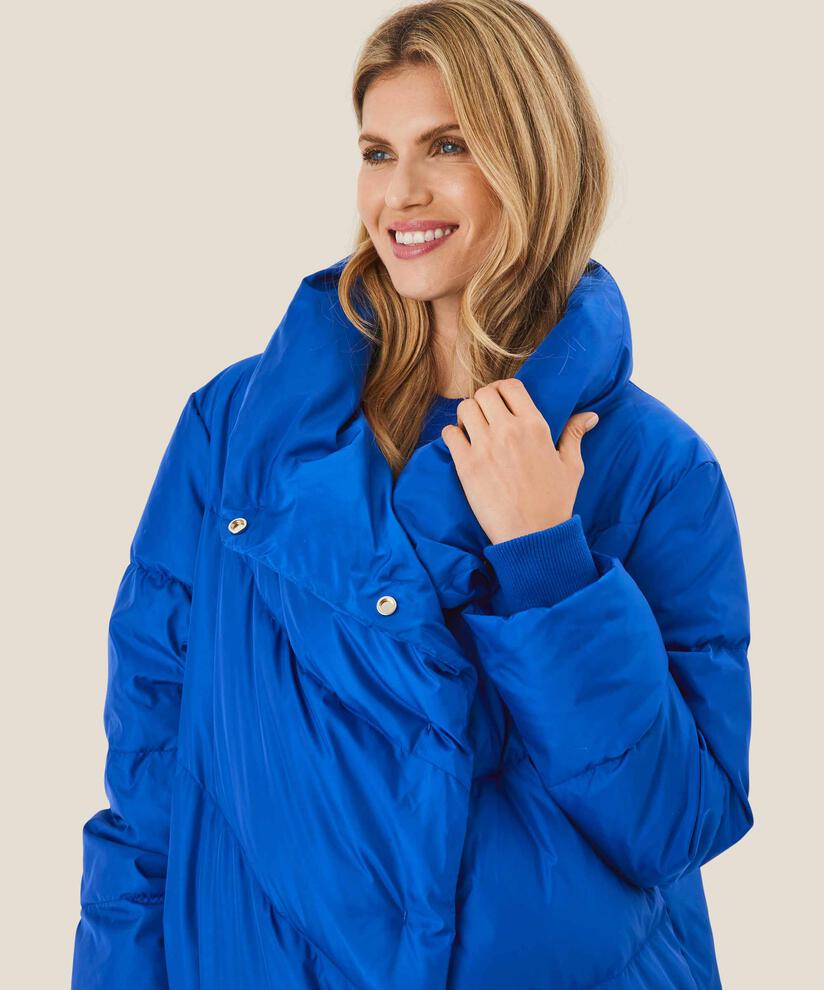 manteau en duvet avec col montant, Surf the web
