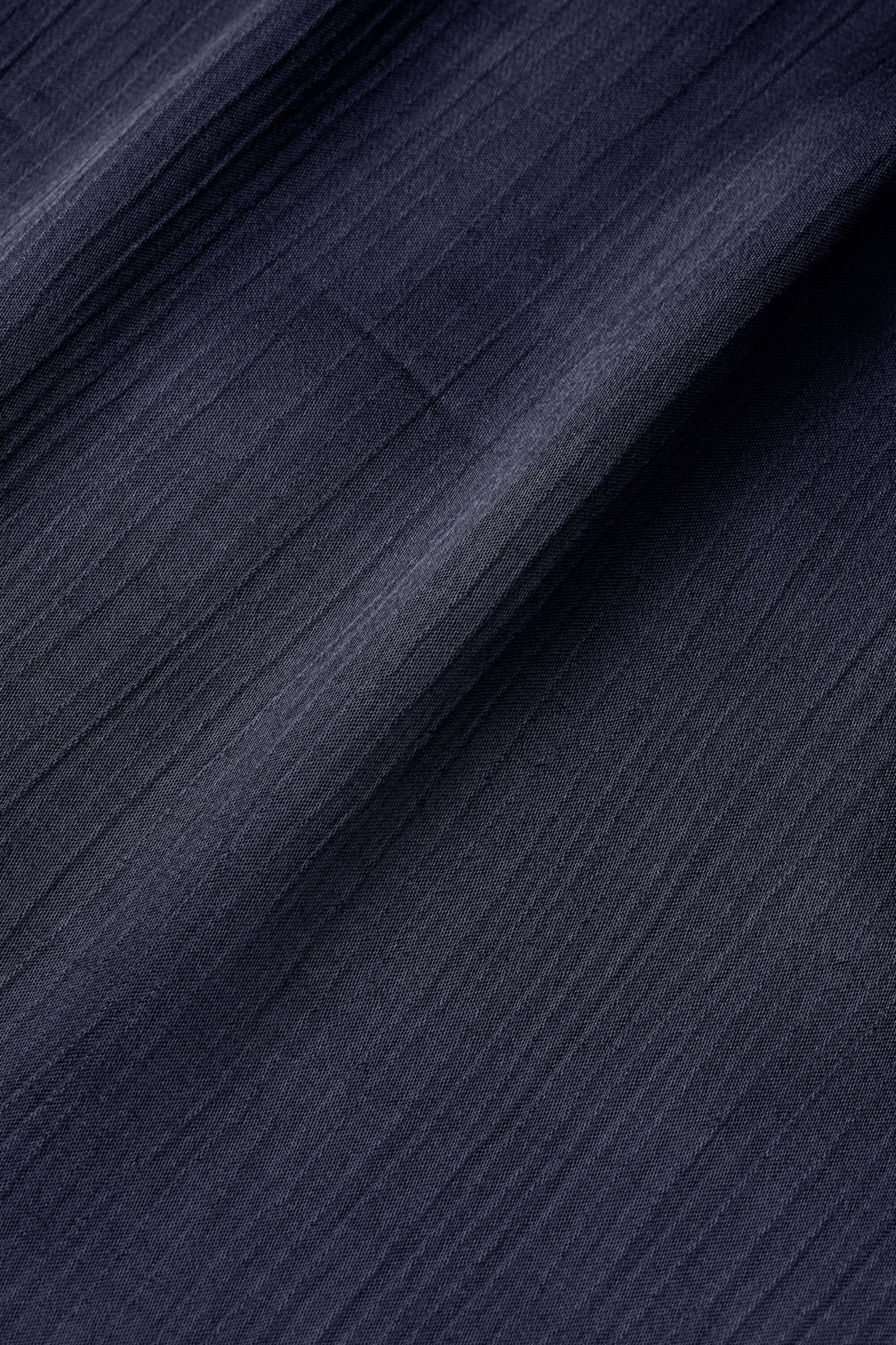 chemise en viscose brillante avec surface côtelée, Navy Blazer