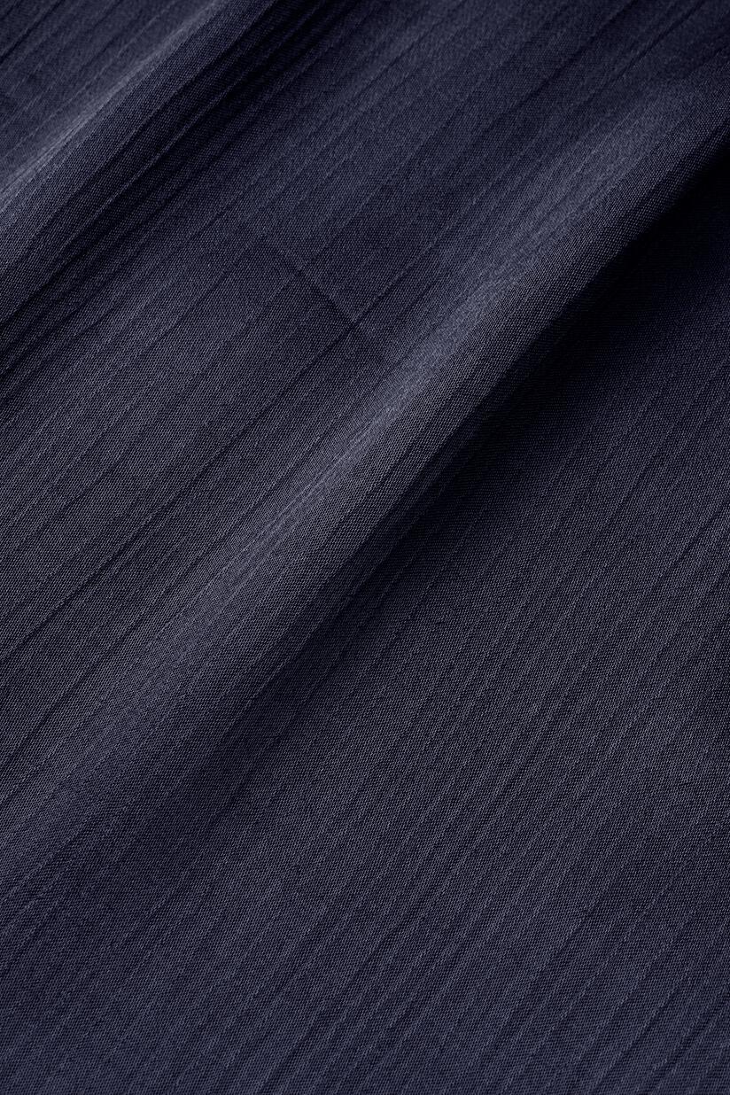 chemise en viscose brillante avec surface côtelée, Navy Blazer