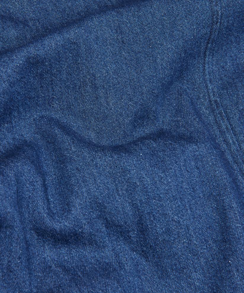 veste en jean non doublée avec fermeture boutonnée, Dark Denim