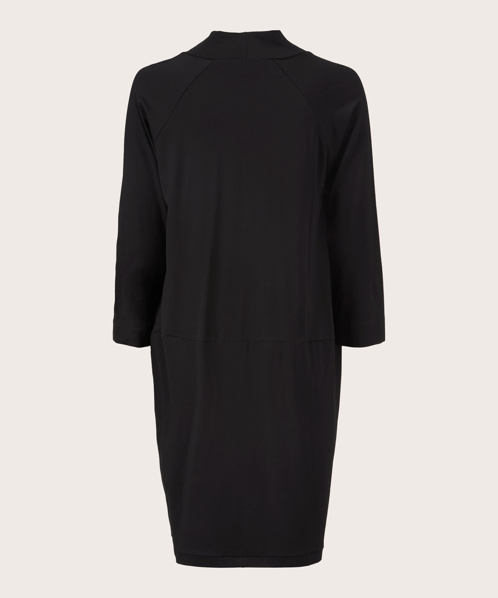 Tunique En Jersey À Manches 3/4, Black