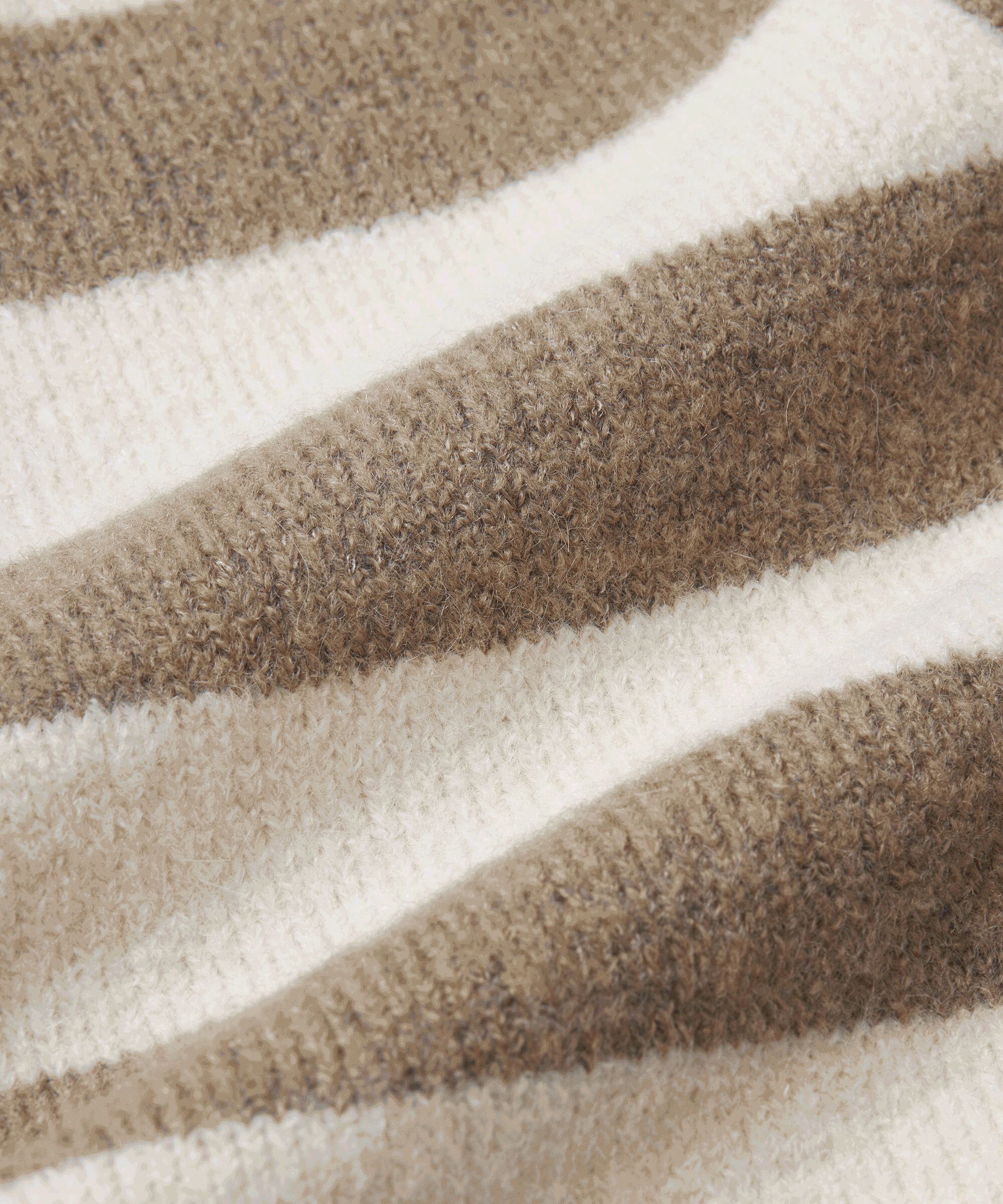 cardigan rayé avec détails côtelés, Mink/ash/whc