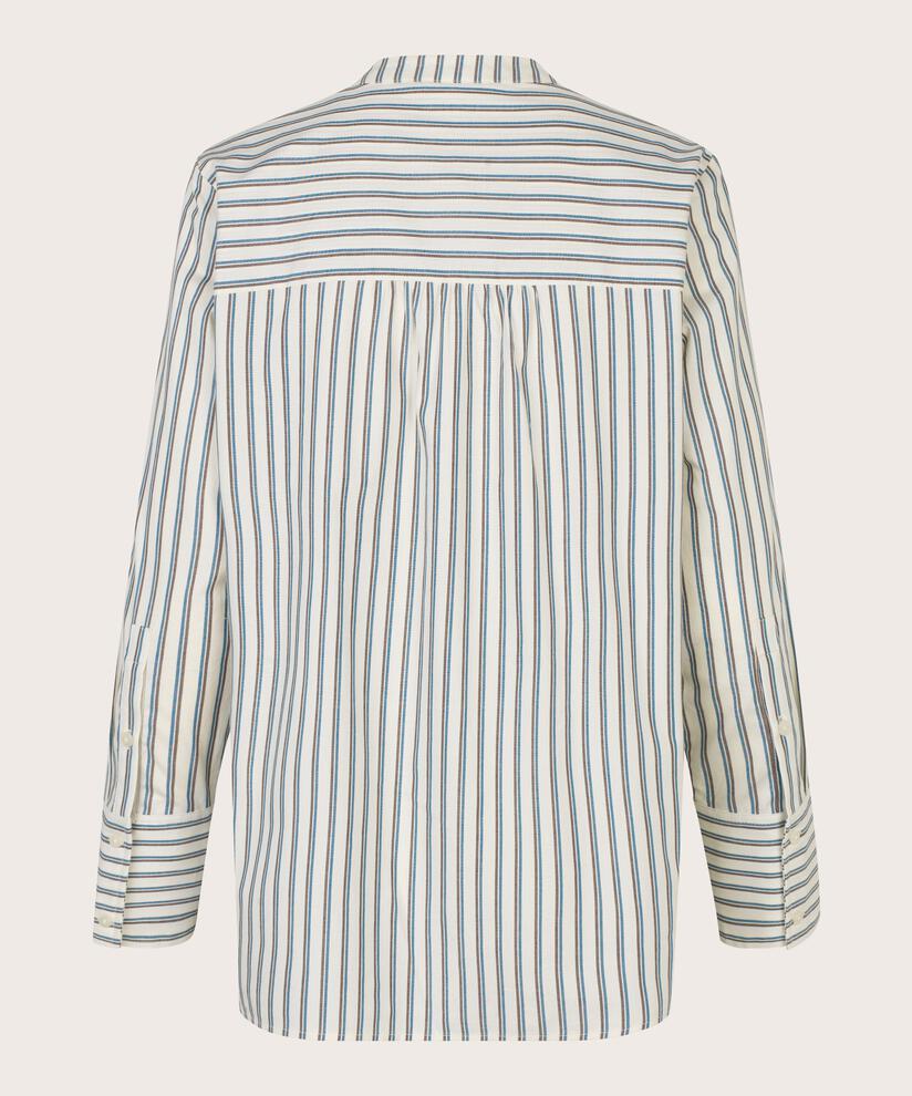 chemise en coton rayé à poignets larges, Celestial