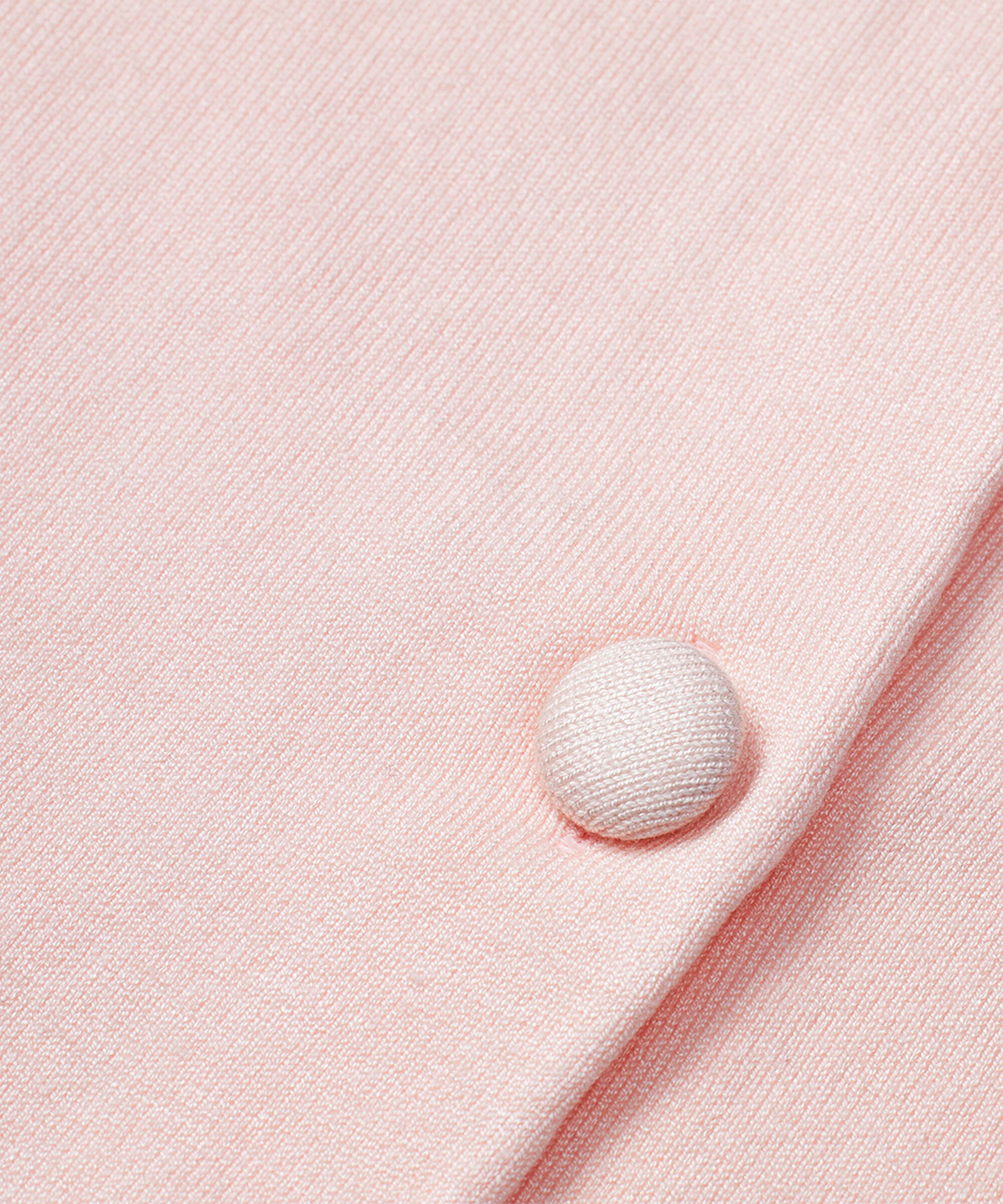 cardigan en maille fine à col rond, Mauve Chalk