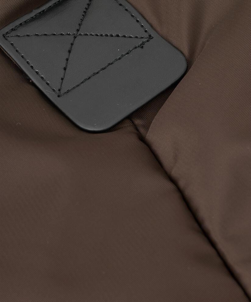 sac en nylon avec bouton pression, Coffee Bean