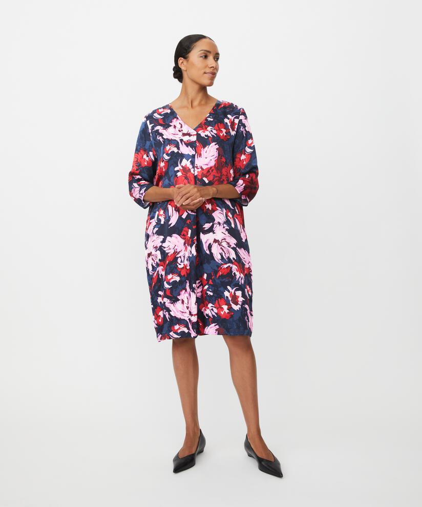 robe en viscose brillante avec poches fendues, Scarlet Sage