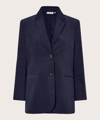blazer classique en velours, Navy Blazer
