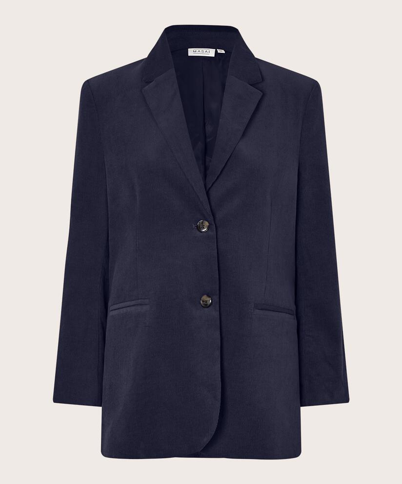 blazer classique en velours, Navy Blazer
