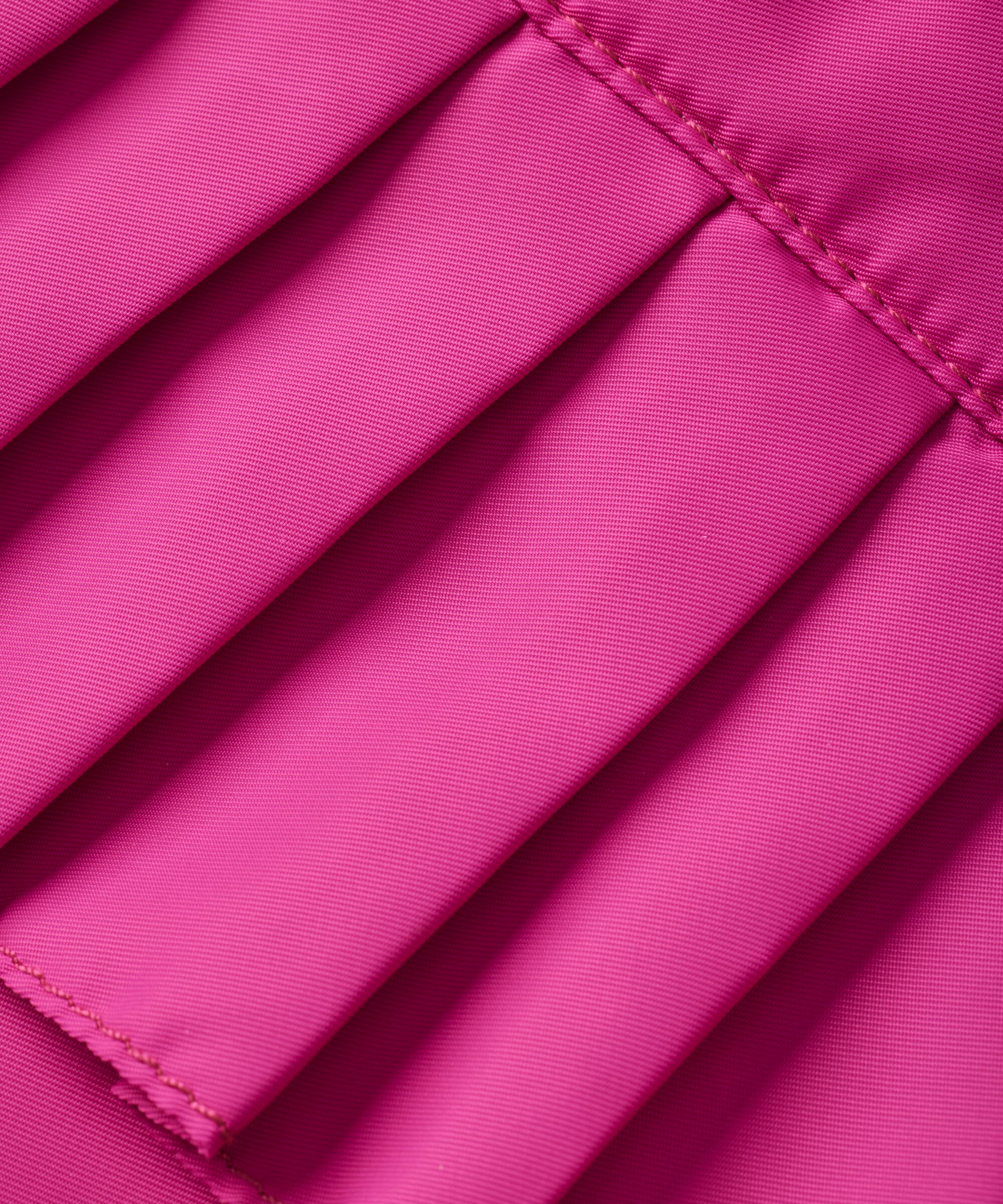 sac en nylon à volants, Fuchsia Red