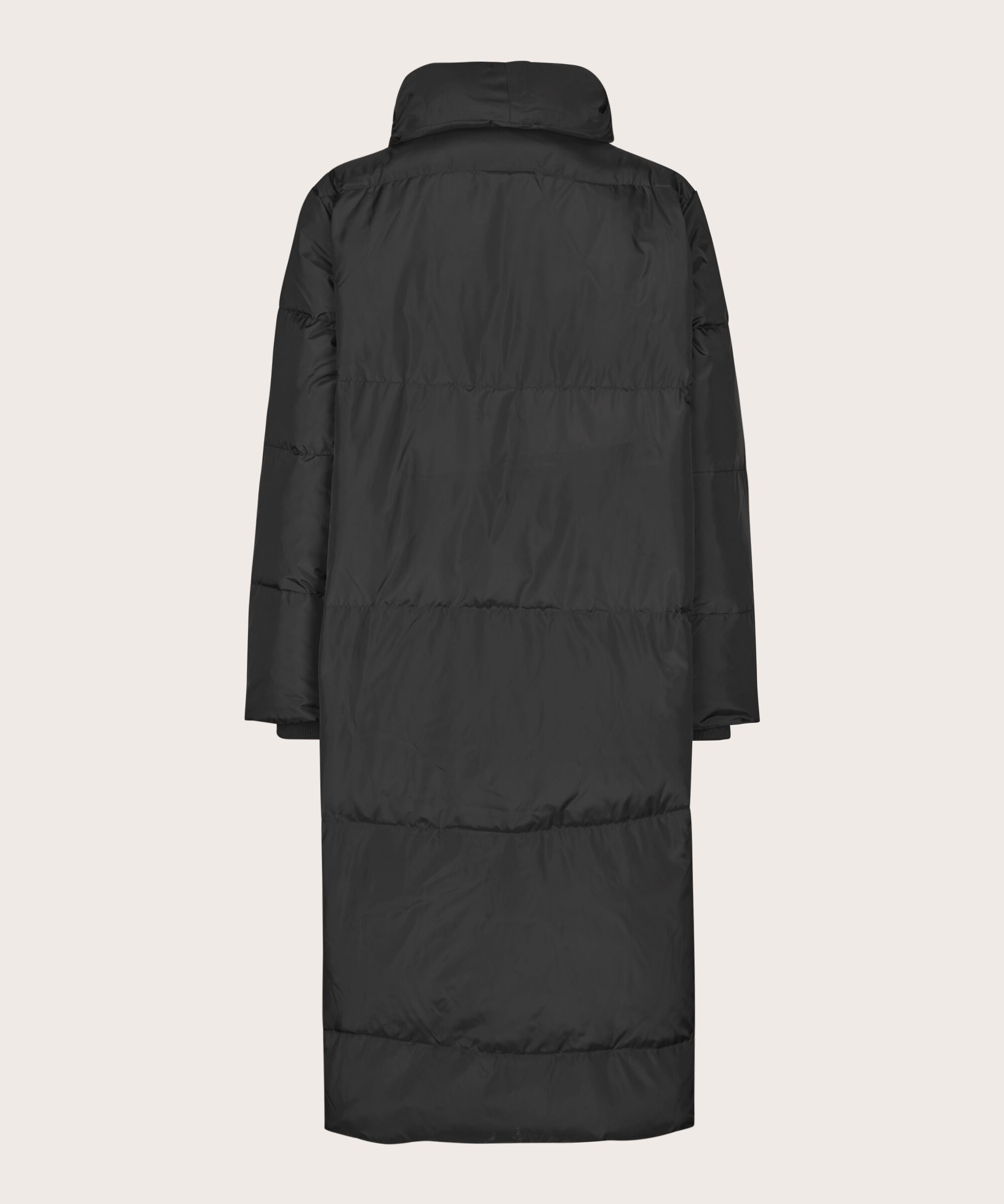 manteau en duvet avec col montant, Black