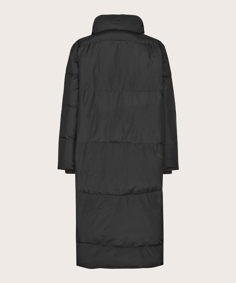 manteau en duvet avec col montant, Black