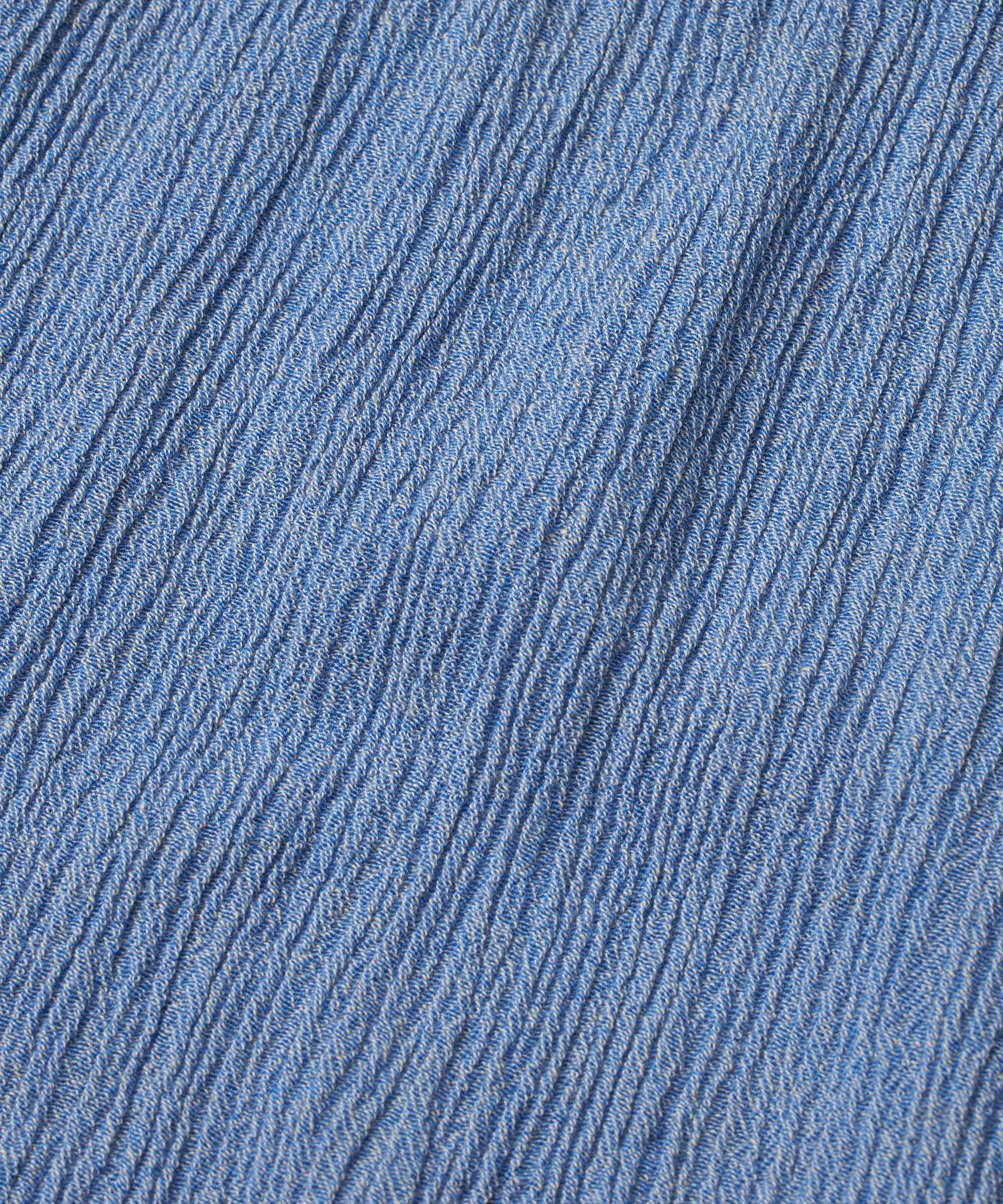 robe en coton mélangé avec bouton au cou, Nebulas Blue