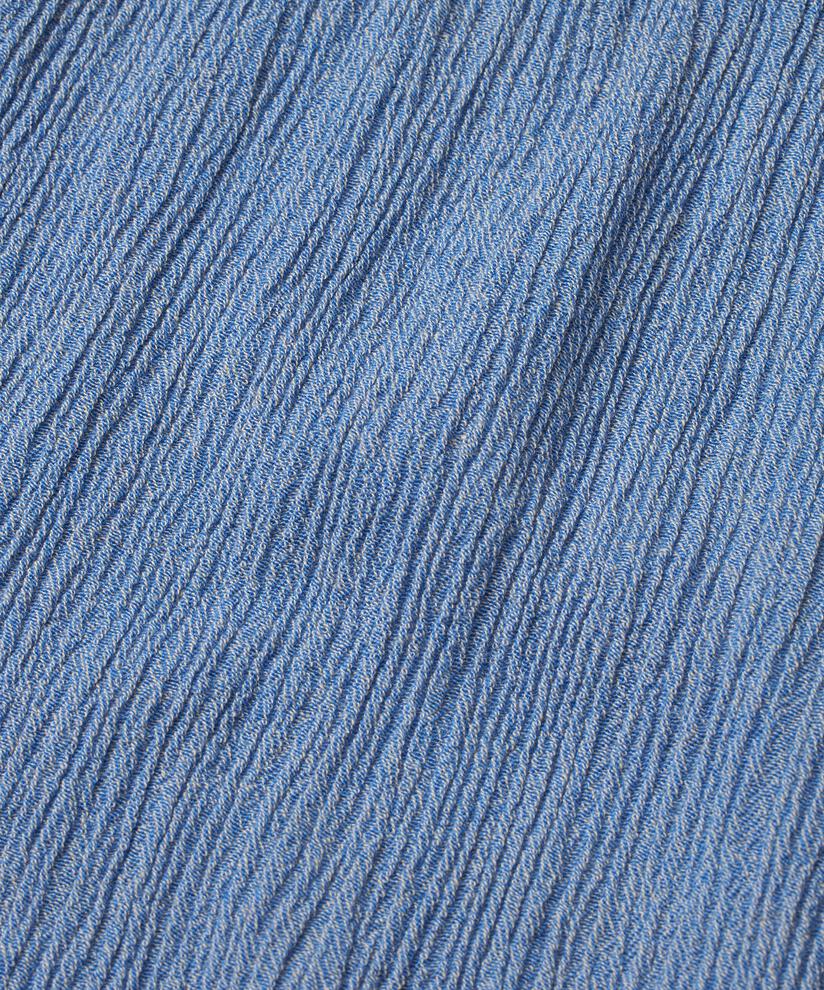 robe en coton mélangé avec bouton au cou, Nebulas Blue