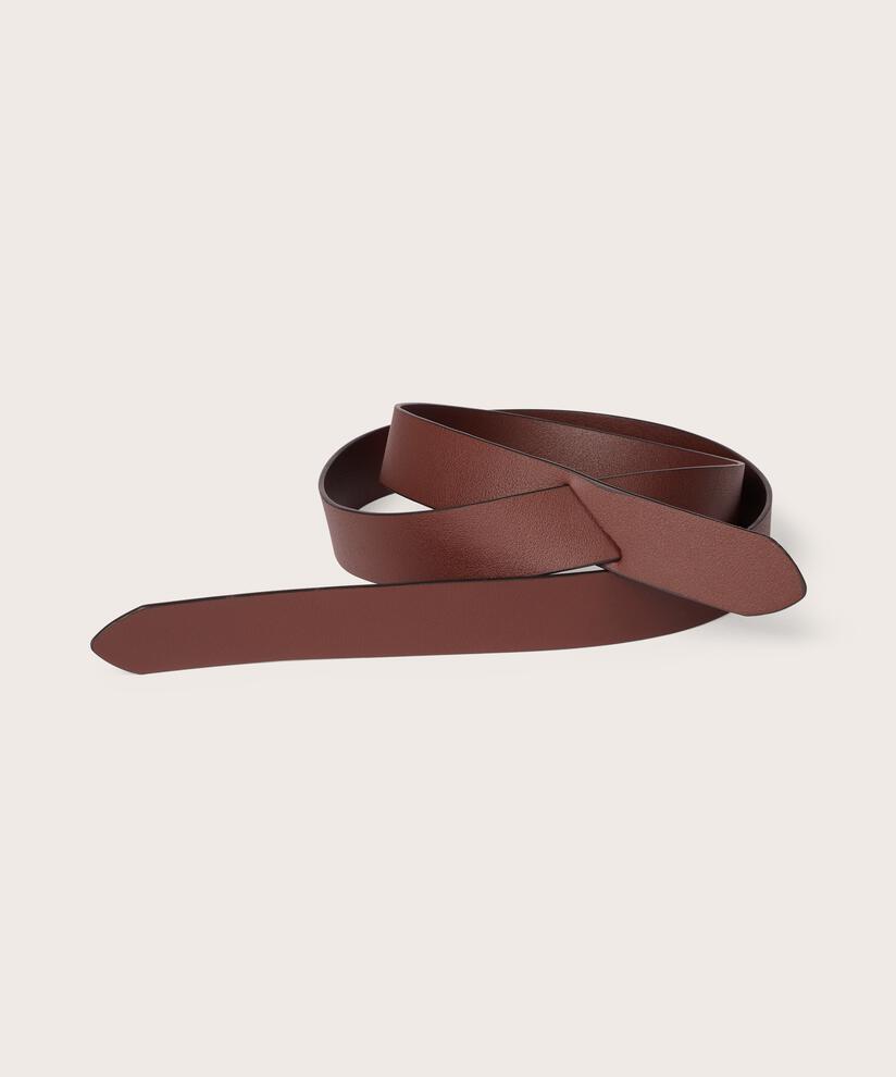 ceinture étroite à fermeture simple, Sh. Chocolate