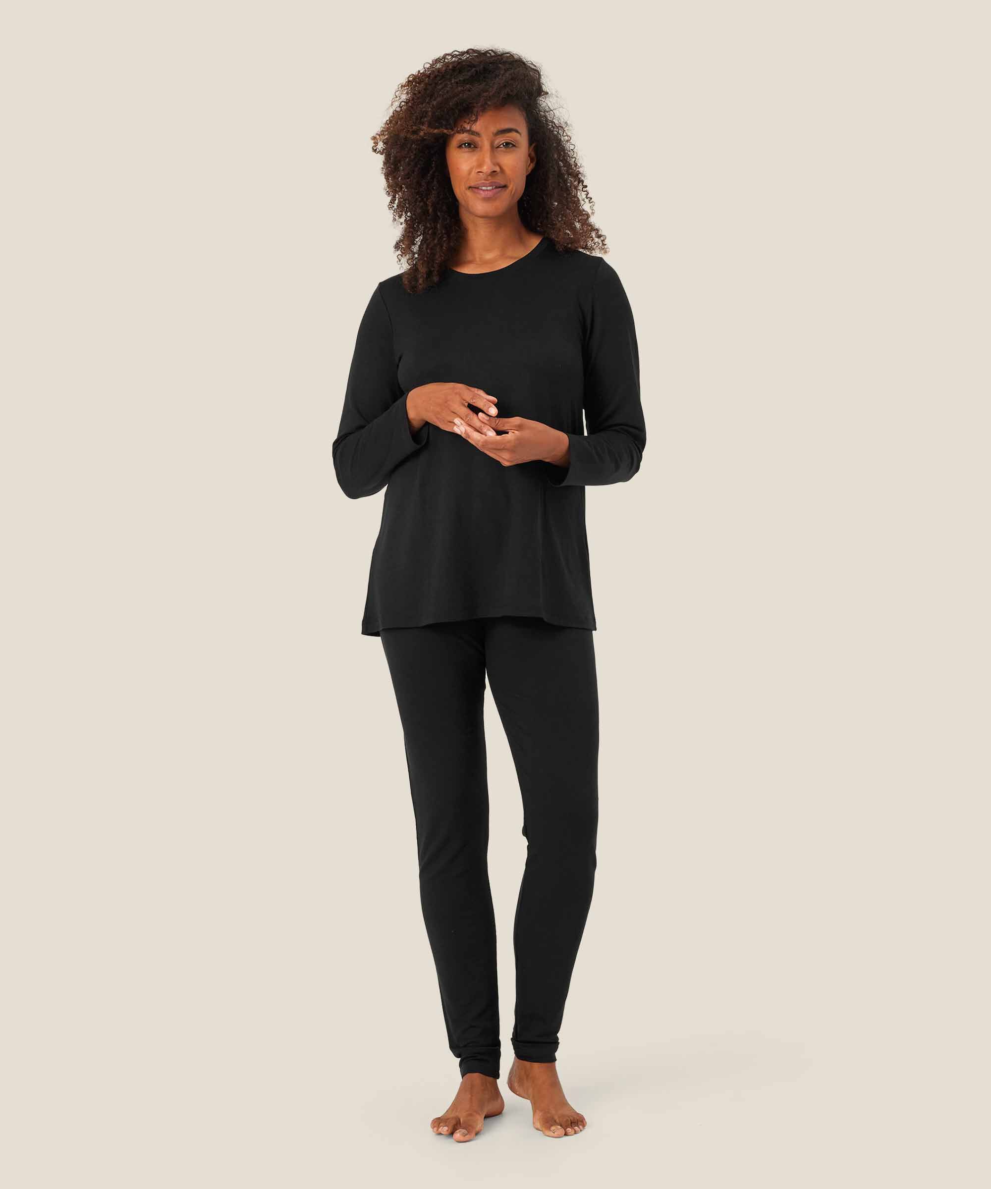 legging en qualité jersey extra doux, Black