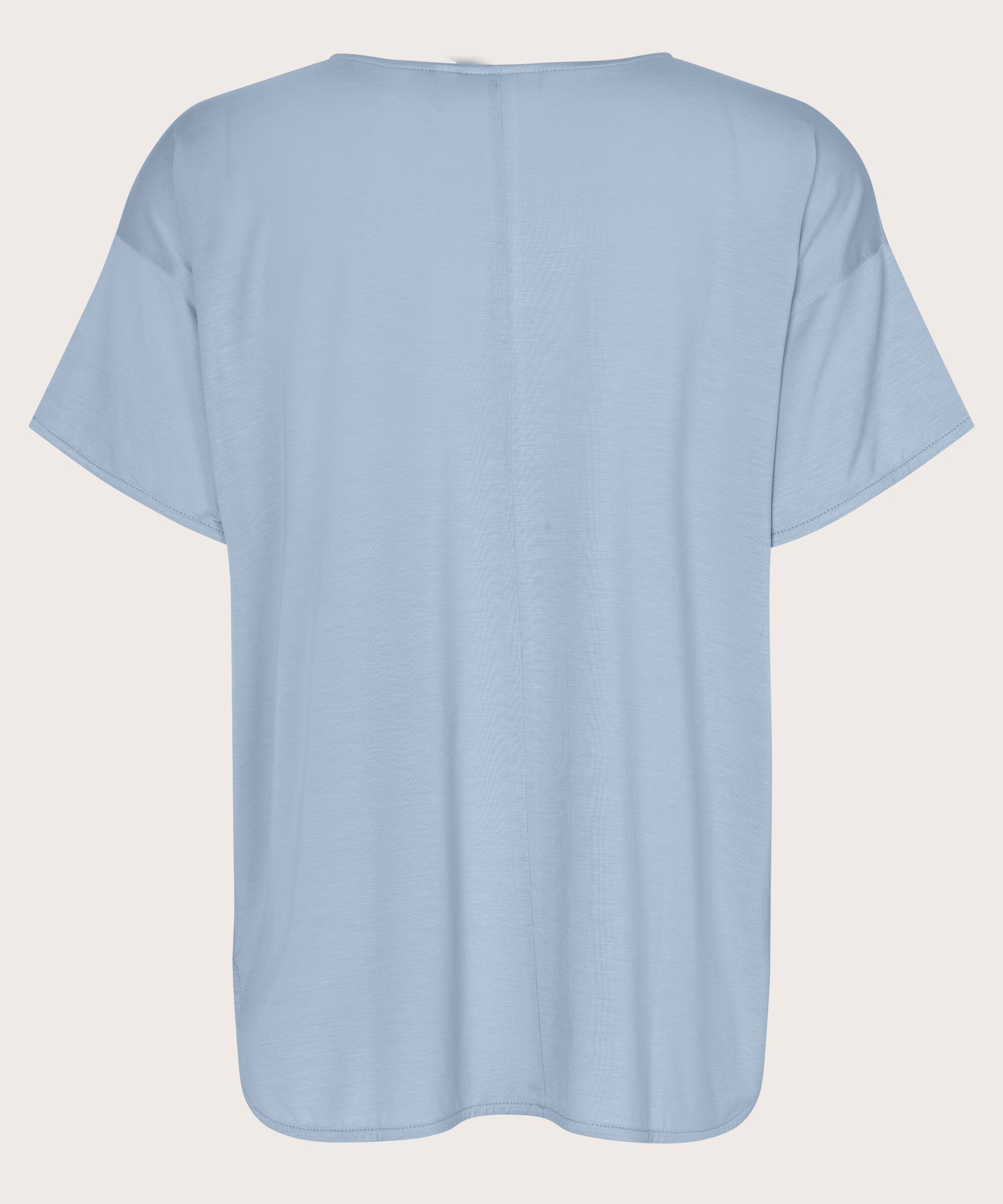 t-shirt fin en lyocell, Blue Fog