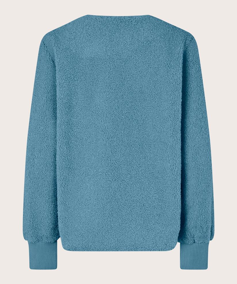 Veste Courte En Polaire Teddy, Proven Blue