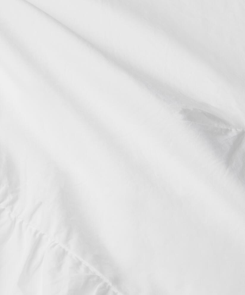 robe en popeline de coton avec coutures décoratives, White