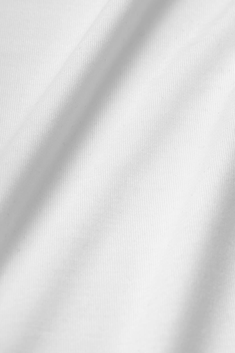 t-shirt fin en lyocell, White