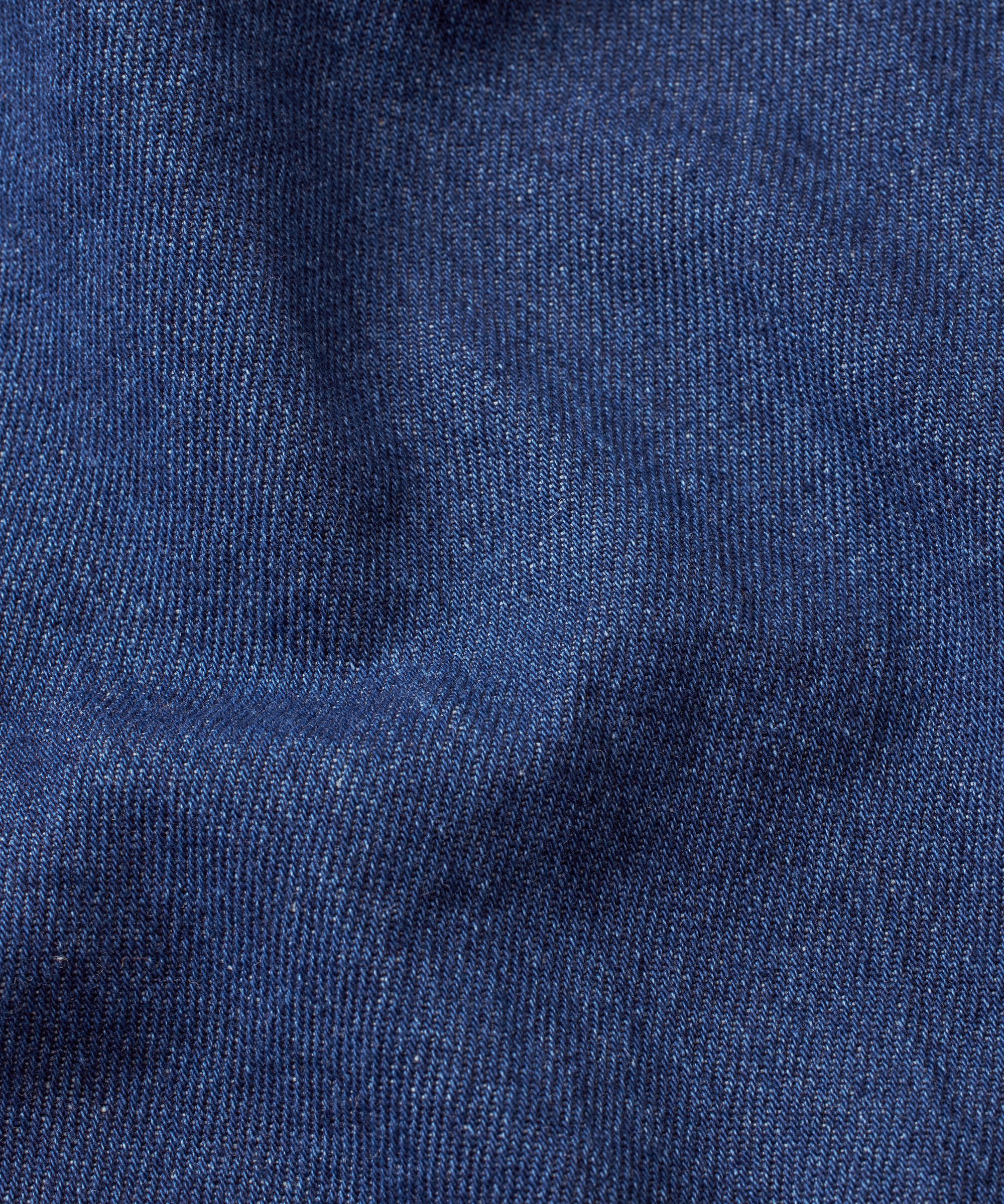 robe en jean avec col en V et ceinture, Dark Denim