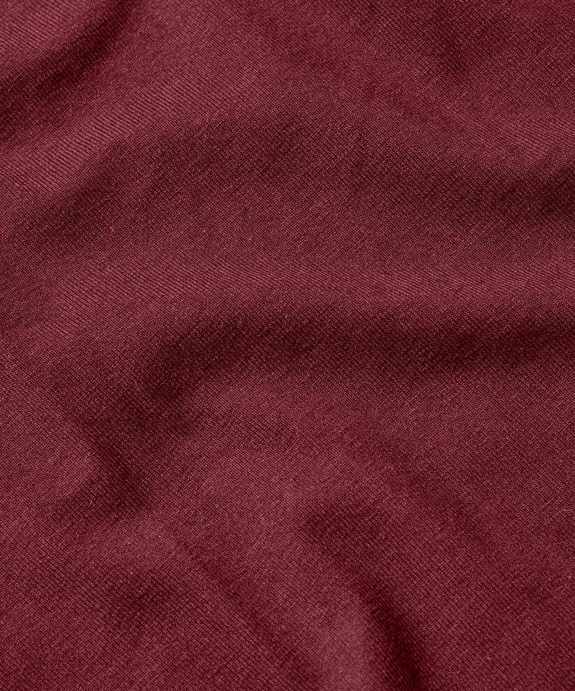 robe en jersey à manches longues et col rond, Tawny Port