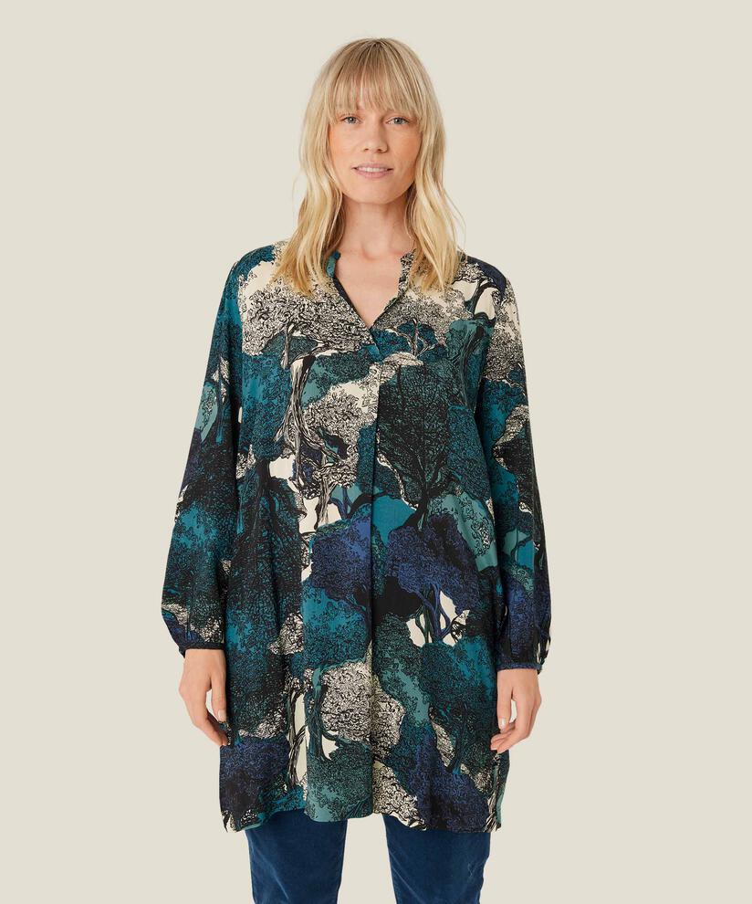 tunique en viscose imprimée avec poches fendues, Celestial